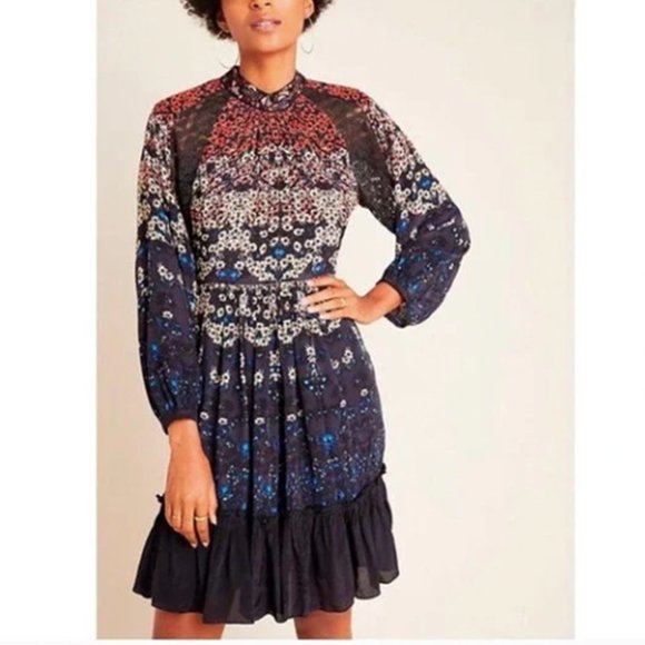 Anthropologie Bhanuni by Jyoti Floral beaded dress - Picture 1 of 9